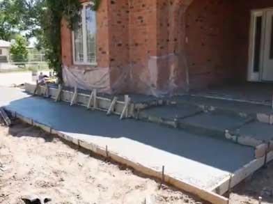 Concrete residential flatwork